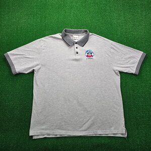 Walt Disney World Polo Shirt Mens 2XL Gray Vintage Mickey Mouse Golf Casual‎